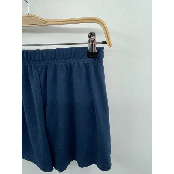 NWT OAK + FORT High Waist Sweat Short Men's XS Navy Blue White Striped Classic - Picture 4 of 11